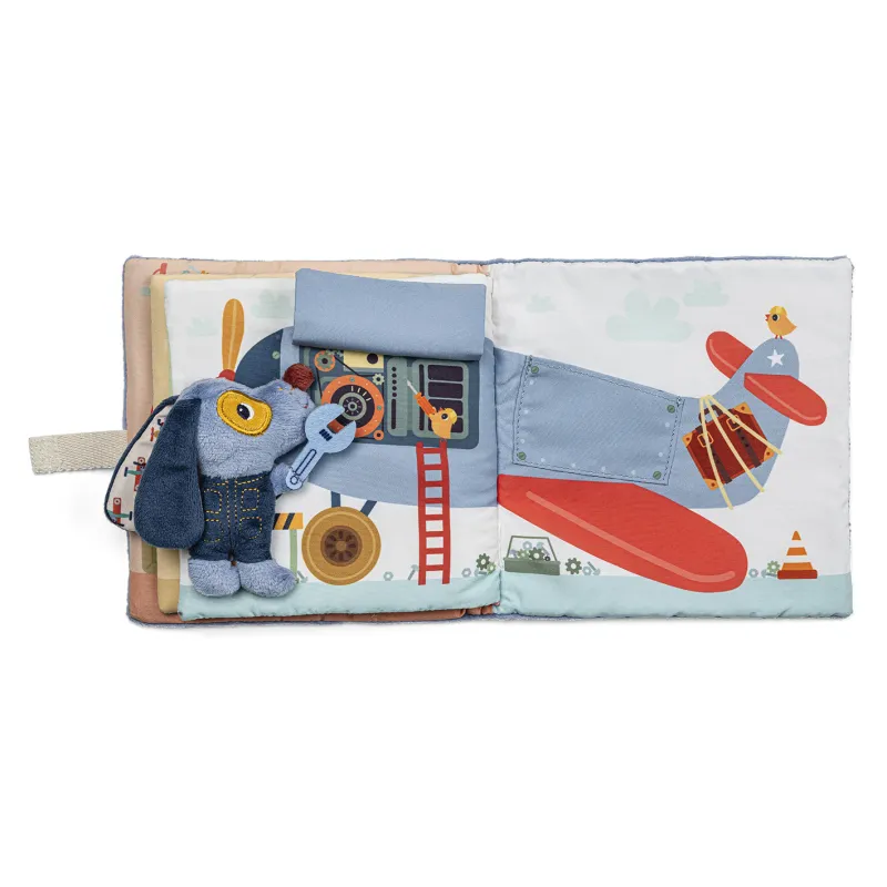 Lilliputiens Kinder Aktivitäten Stoffbuch Hund Jules Werkstatt Garage