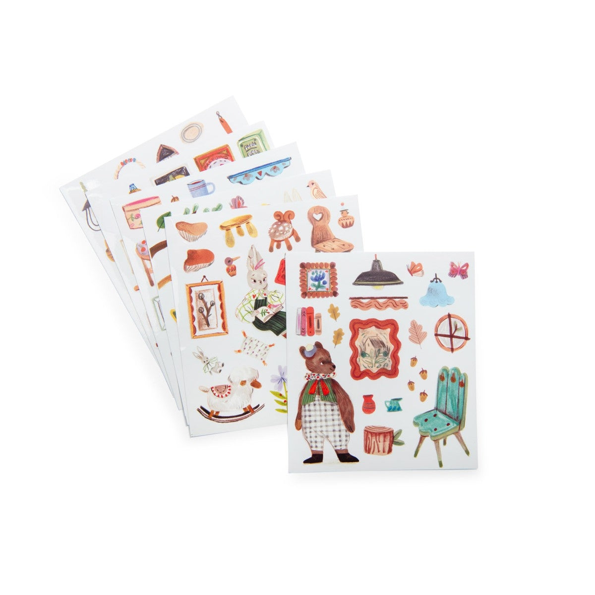 Moulin Roty Malbuch Les Minouchkas mit Stickern