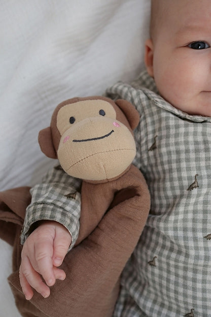Jabadabado Baby Schmusetuch Äffchen braun