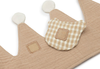 Jollein Kinder Geburtstagskrone mit Zahlen 1-4 (Musselin Beige)