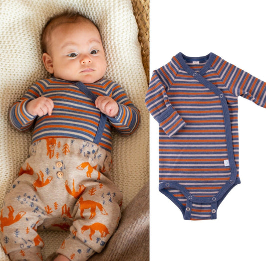 Iobio by Popolini Baby Wickelbody Langarm Col. Foxes Herbst/Winter 24/25