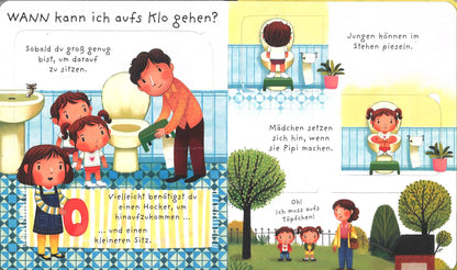 Usborne Kinderbuch mit Klappen: Windel Töpfchen Klo 3J+