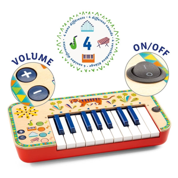 Djeco Musikinstrument Animambo Synthesizer 3J+