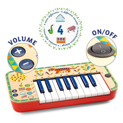 Djeco Musikinstrument Animambo Synthesizer 3J+