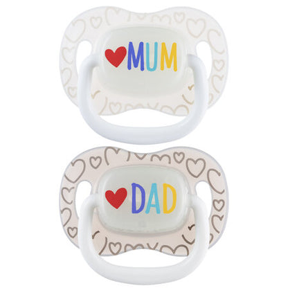 Canpol Baby Silikon Symmetrischer Schnuller Beruhigungssauger  Mum & Dad