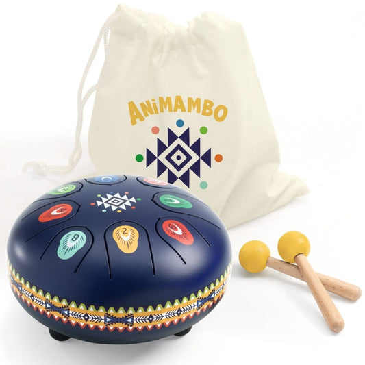 Djeco Musikinstrument Animabo Zungentrommel 5J+