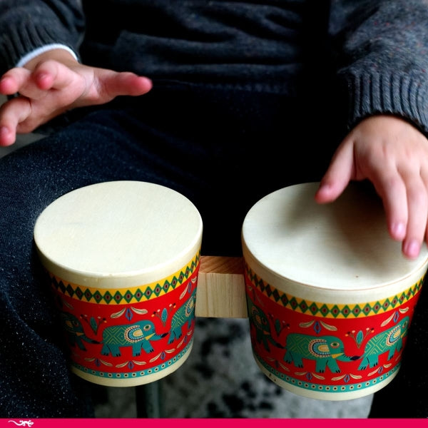 Djeco Musikinstrument Animambo Bongo Trommel 3J+