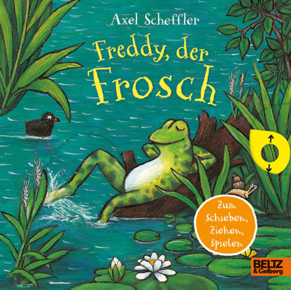 Freddy, der Frosch Schiebebuch von Axel Scheffler