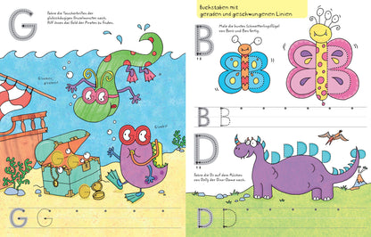 Usborne Wisch und Weg Buch Großbuchstaben? 4J+