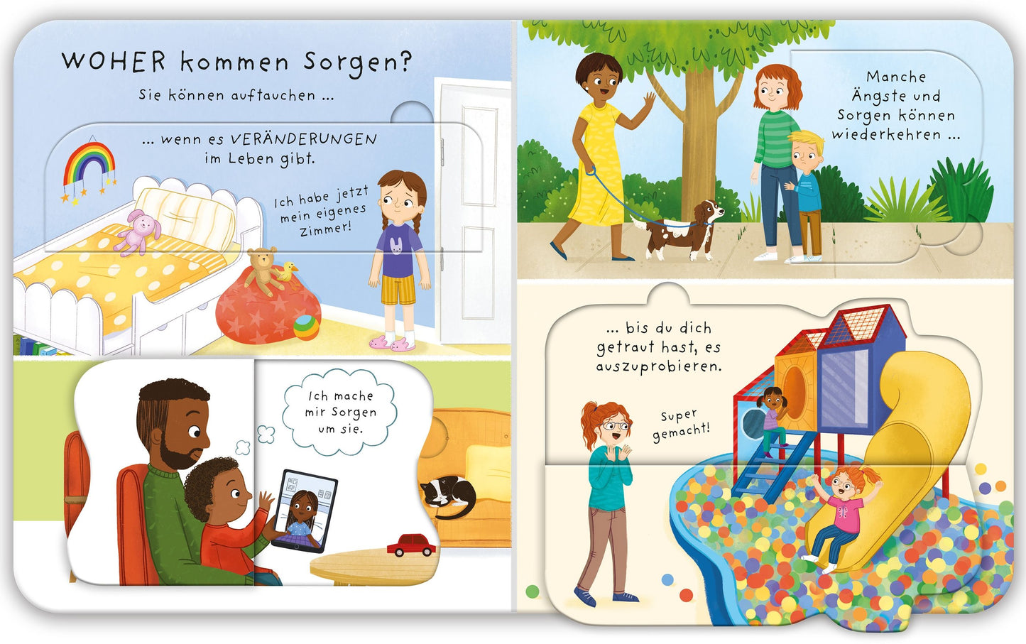Usborne Kinderbuch mit Klappen: Was bedrückt dich 3J+