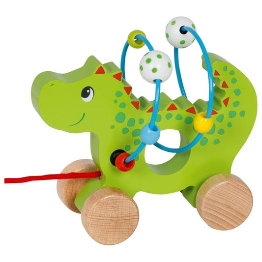 Goki Nachziehtier & Motorikschleife 2in1 Drache Saro ab 12M