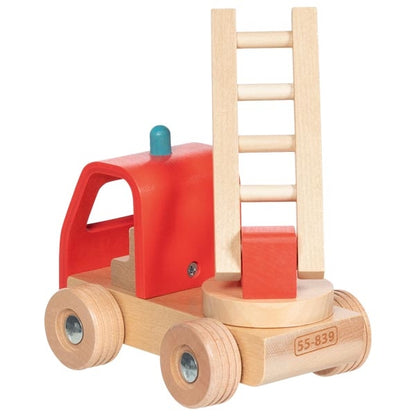 Goki Feuerwehr Leiterwagen Holz 2J+