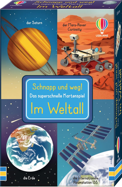 Usborne Kartenspiel Schnapp und weg: Weltall 3J+