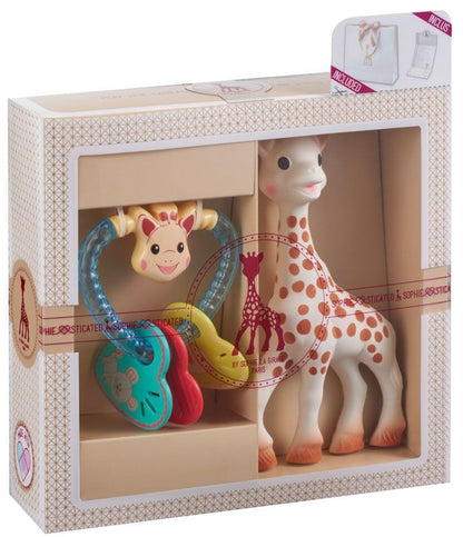 Vulli Geschenkset Sophie la Girafe 2tlg Herzrassel + Kaugiraffe