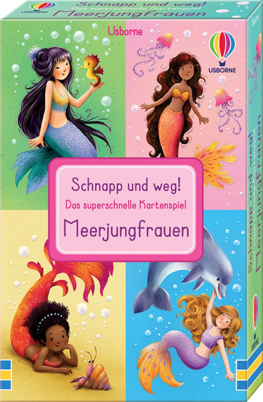 Usborne Kartenspiel Schnapp und weg: Meerjungfrauen 3J+