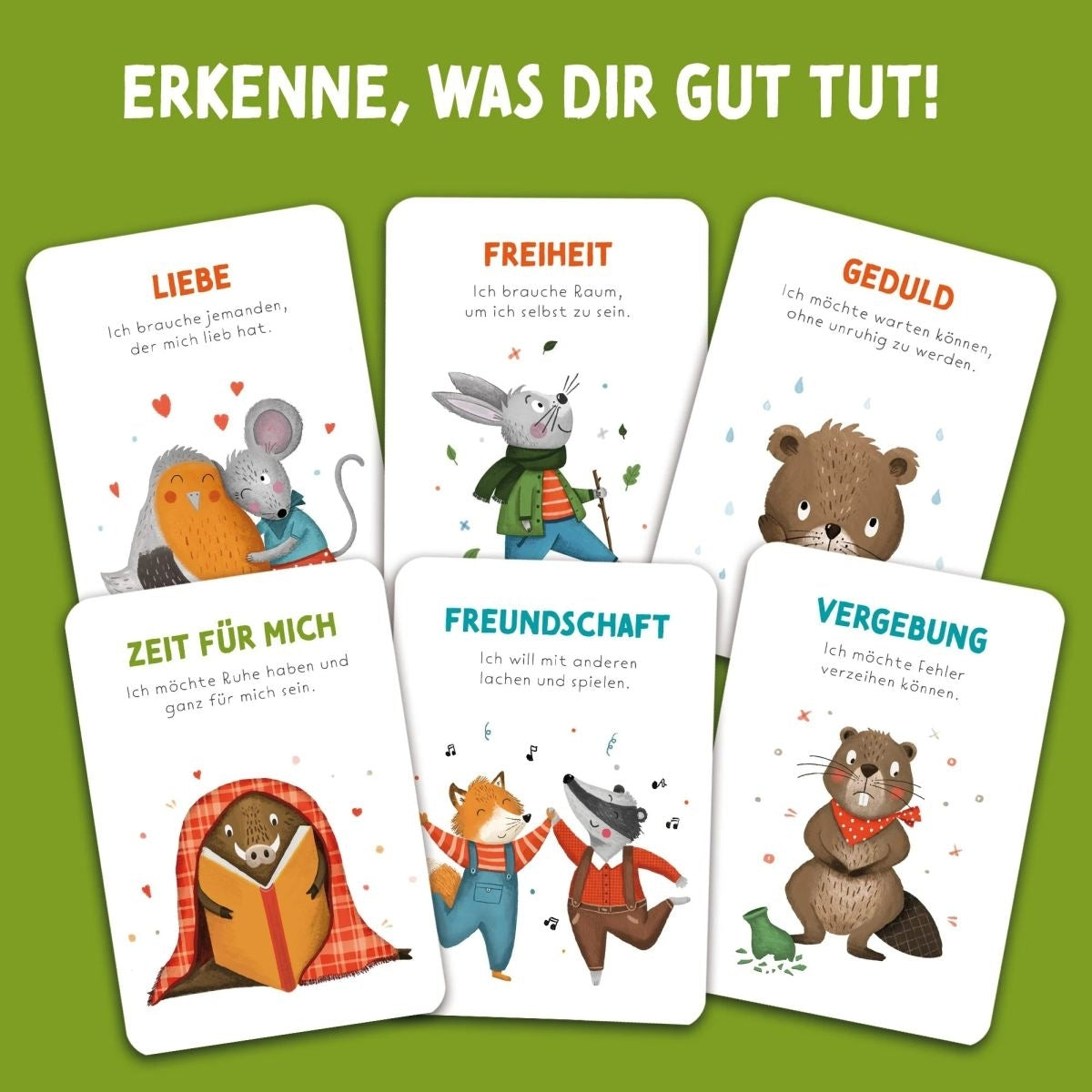 Rüsselfuchs Bedürfniskarten "Was brauche ich gerade?" Starke Fragen für Kinder 5J+