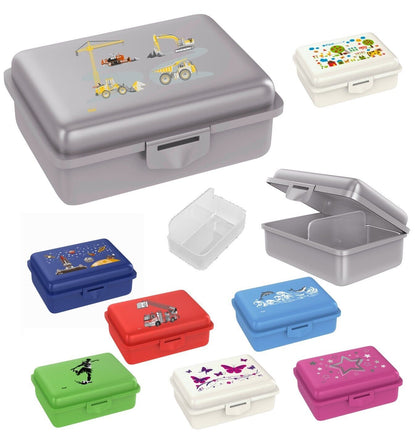 Fizzii Bunte Lunchbox Brotdose Kinderbrotdose mit Trennfach