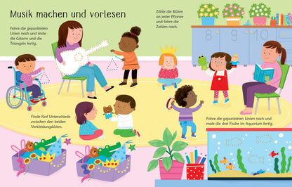 Usborne Wisch und Weg Buch Schulstart? 4J+