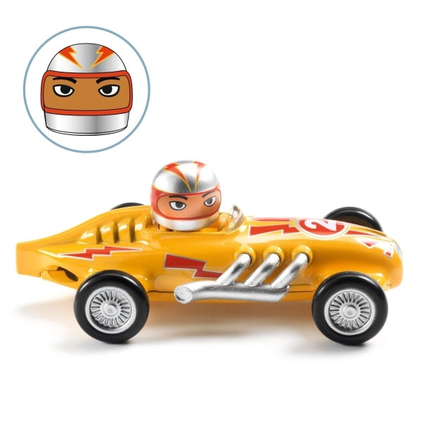 Djeco Blechauto Crazy Motors: Gelber Flitzer