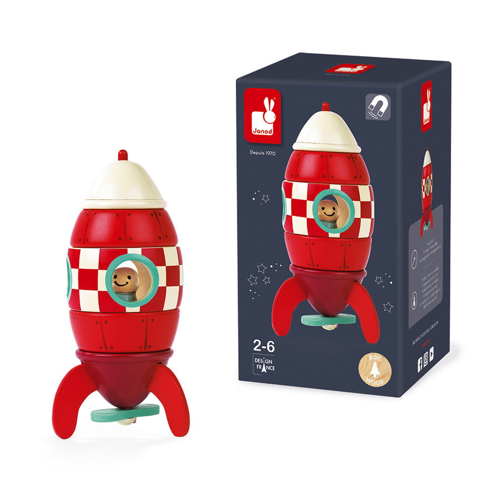 Janod magnetischer Bausatz Kleine Rakete 2J+