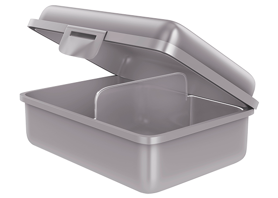 Fizzii Bunte Lunchbox Brotdose Kinderbrotdose mit Trennfach