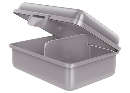 Fizzii Bunte Lunchbox Brotdose Kinderbrotdose mit Trennfach
