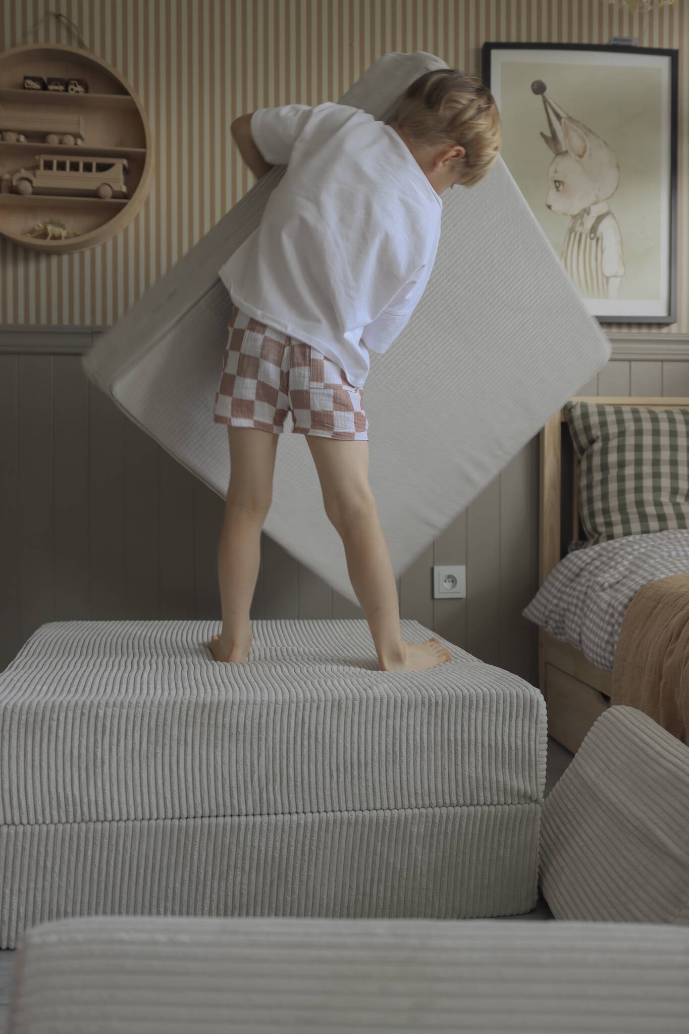 Mimii Kindersofa Hellgrau