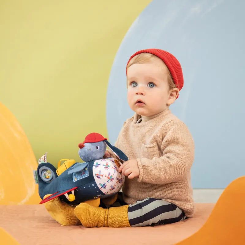 Lilliputiens Aktivitätenflugzeug Hund Jules blau