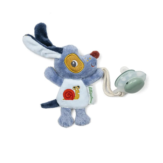 Lilliputiens Mini Schnullerhalter Hund Jules blau 12m+