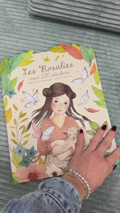 Moulin Roty Malbuch Les Rosalies mit Stickern