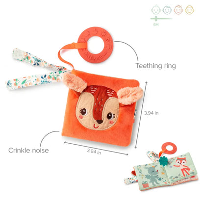 Lilliputiens Spielbuch Reh Stella mit Beißring 6m+